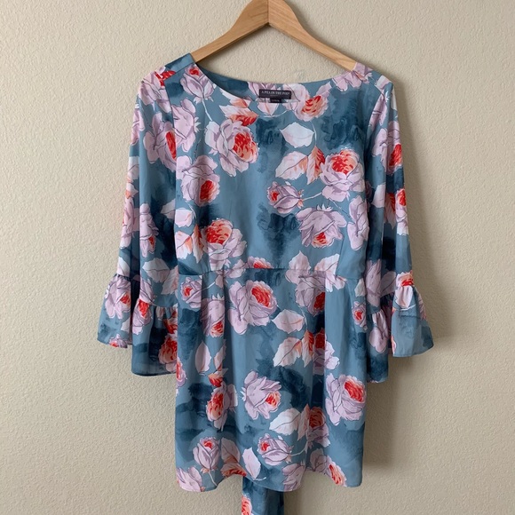 A Pea in the Pod Tops - A Pea in the Pod Blouse Tie Waist Floral